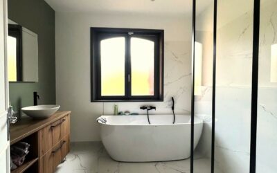 Salle de bain réalisée au Cellier