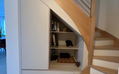 Aménagement sous escalier réalisé à la Chapelle sur Erdre